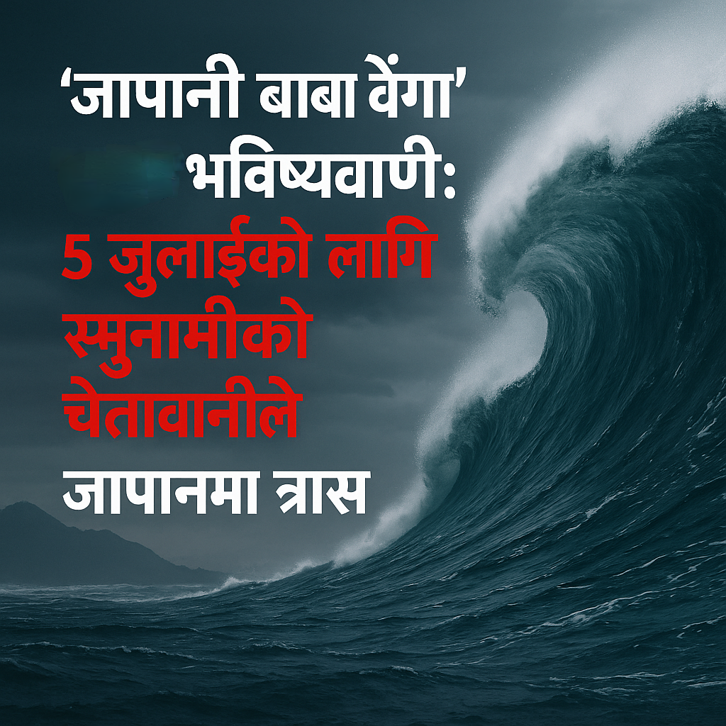 Read more about the article ‘जापानी बाबा वेंगा’ द्वारा भविष्यवाणी: ५ जुलाईको लागि त्सुनामीको चेतावनीले जापानमा त्रास