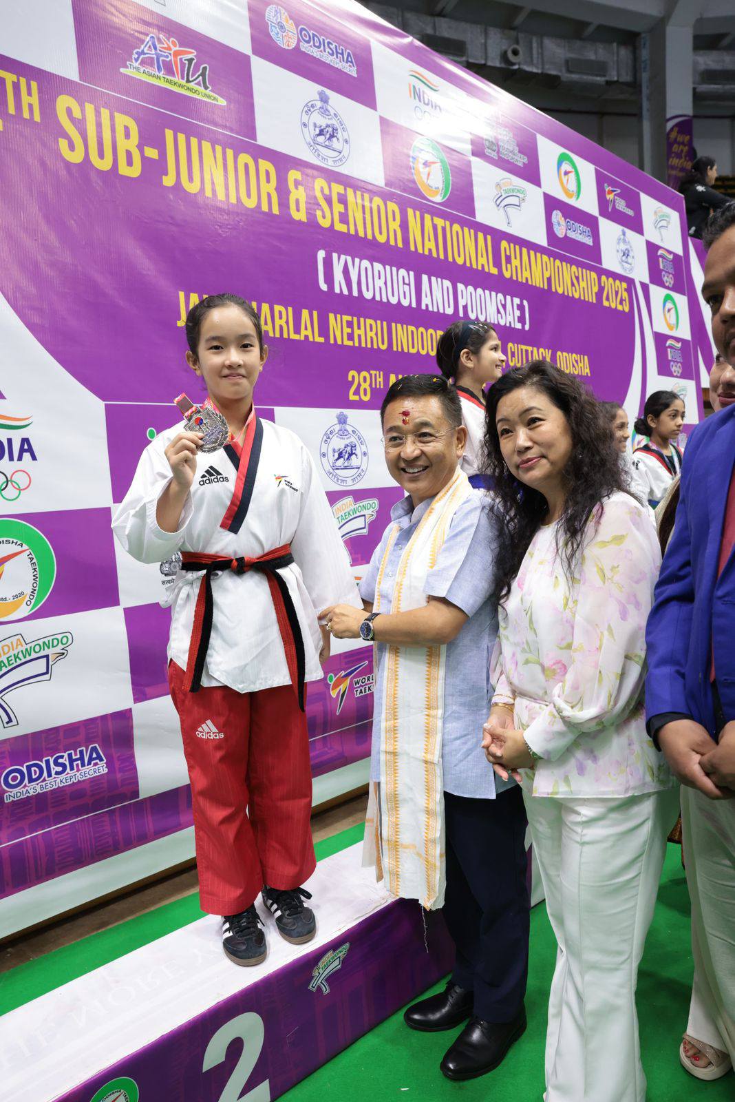 Prasya won a silver