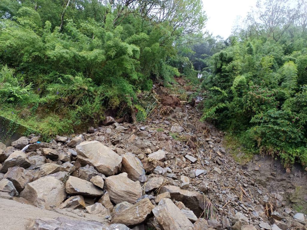 landslide affected
